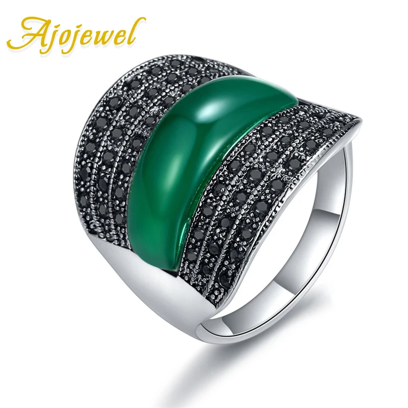 Ajojewel Vintage Style Black Rhinestone Geometric Women Rings With Green/Black/Red Stone Bijoux Original Style Jewelry Wholesale
Ajojewel Vintage Style Black Rhinestone Geometric Women Rings With Green/Black/Red Stone Bijoux Original Style Jewelry Wholesale