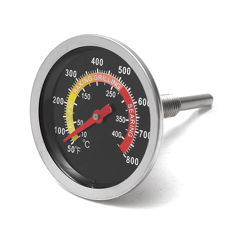 New 50-400 Barbecue BBQ Smoker Grill Stainless Steel Thermometer Temperature Gauge