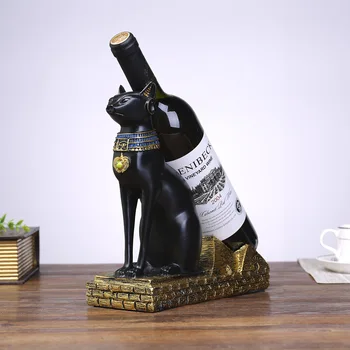 European wine rack creative Egyptian Cat Wine Rack fashion resin Sculpture champagne rack animal decoration gift Wine Holder CL1
European wine rack creative Egyptian Cat Wine Rack fashion resin Sculpture champagne rack animal decoration gift Wine Holder CL1