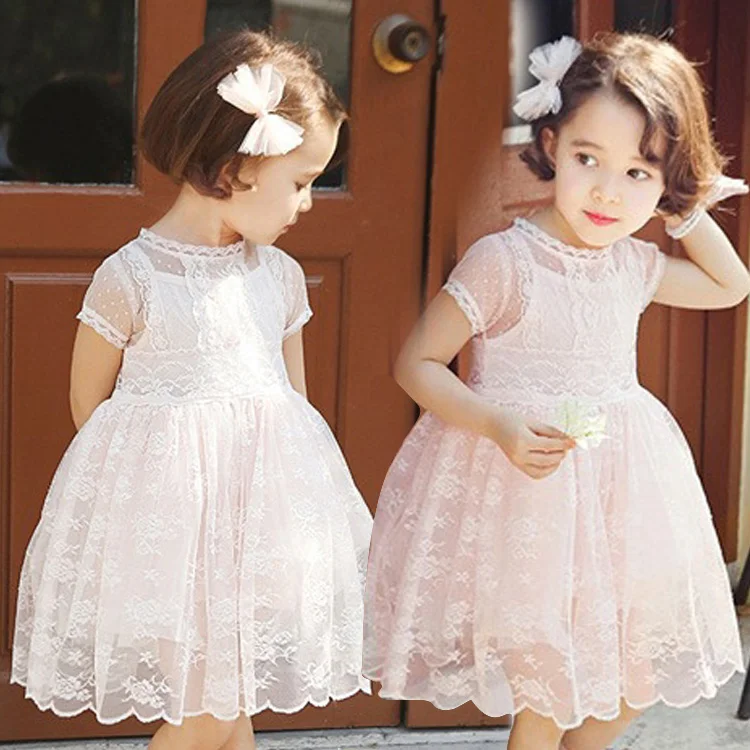 2018 Summer New Arrival Girl's Short Sleeve Lace Children Clothing O-neck Solid Embellished Floral Lace Lolita Style Kids Dress
2018 Summer New Arrival Girl's Short Sleeve Lace Children Clothing O-neck Solid Embellished Floral Lace Lolita Style Kids Dress