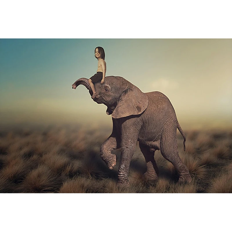 Cute baby elephant 5D DIY Diamond painting Cross stitch Full Square Diamond embroidery full Round Diamond mosaic Home decor