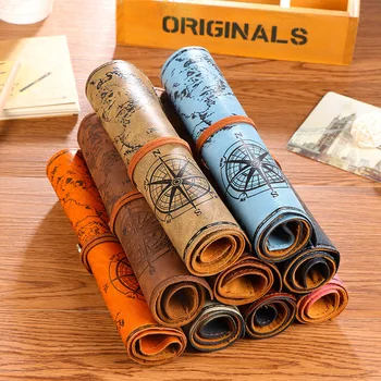 Mariyana Pencil Bag Retro Treasure Map Pencil Cases Vintage Luxury Roll Up Pocket Leather PU Pen Bag Pouch Stationery Gift
Mariyana Pencil Bag Retro Treasure Map Pencil Cases Vintage Luxury Roll Up Pocket Leather PU Pen Bag Pouch Stationery Gift