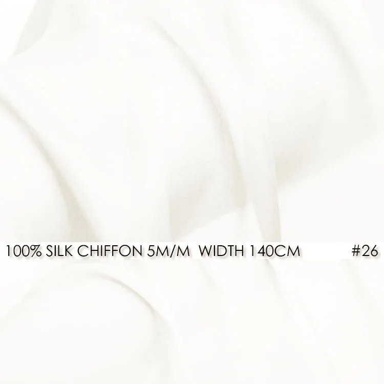 WHITE SILK CHIFFON FABRIC 6momme Width 55"-140cm 100% Natural Silk Chiffon Fabric For Wedding Dress Silk Gauz Natural White NO26
WHITE SILK CHIFFON FABRIC 6momme Width 55"-140cm 100% Natural Silk Chiffon Fabric For Wedding Dress Silk Gauz Natural White NO26