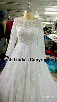 Winter 2015 free shipping ball gown white lace appliques beads wedding dresses princess long sleeve modest muslim bridal gowns
Winter 2015 free shipping ball gown white lace appliques beads wedding dresses princess long sleeve modest muslim bridal gowns