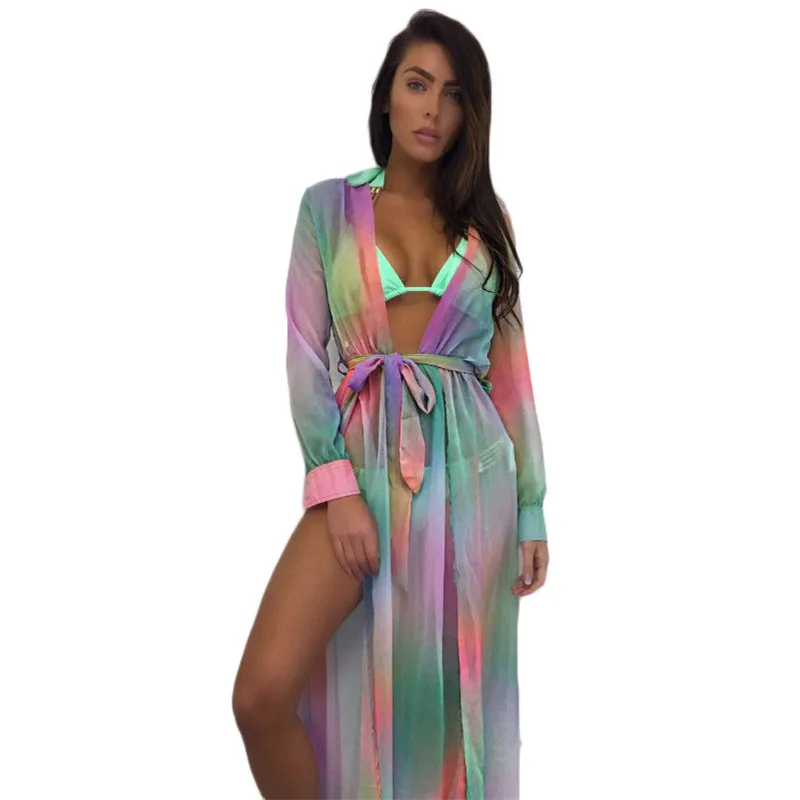 Summer hot fashion Women ladies long sleeve Beach maxi Dress casual print deep v-neck bandage loose sexy long sundress
Summer hot fashion Women ladies long sleeve Beach maxi Dress casual print deep v-neck bandage loose sexy long sundress
