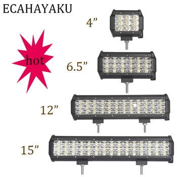 ECAHAYAKU High Intensity Tri-row 4" 27W 6.5" 54W 12" 108W 15" 135W LED Light Bar Spot Beam Work Light for Offroad SUV Jeep Truck
ECAHAYAKU High Intensity Tri-row 4" 27W 6.5" 54W 12" 108W 15" 135W LED Light Bar Spot Beam Work Light for Offroad SUV Jeep Truck