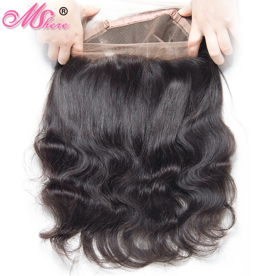 MSHERE 360 Lace Frontal With Baby Hair Body Wave Human Hair Closure Brazilian Remy Hair Pre-Plucked Full Lace Frontal Closure
MSHERE 360 Lace Frontal With Baby Hair Body Wave Human Hair Closure Brazilian Remy Hair Pre-Plucked Full Lace Frontal Closure