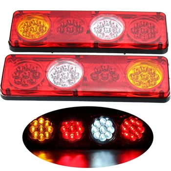 1Pair 36LED Car Rear Tail Lights 12V 24V Truck Trailer Lorry Stop Turn Signal Revese Lamp Red Yellow White
1Pair 36LED Car Rear Tail Lights 12V 24V Truck Trailer Lorry Stop Turn Signal Revese Lamp Red Yellow White