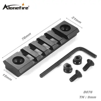 AloneFire D076 3" 21mm Tactical Picatinny Weaver Rail 5 Slots Laser Sight Scope Mount Screw Wrench Military Hunting accessories
AloneFire D076 3" 21mm Tactical Picatinny Weaver Rail 5 Slots Laser Sight Scope Mount Screw Wrench Military Hunting accessories