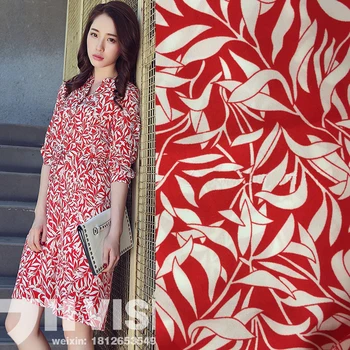 Jane YU Spring Summer New Style Elastic Fleece Chiffon Fabric Red Leaf Printed Dress Shirt Blouse Children's Clothing Fabric
Jane YU Spring Summer New Style Elastic Fleece Chiffon Fabric Red Leaf Printed Dress Shirt Blouse Children's Clothing Fabric