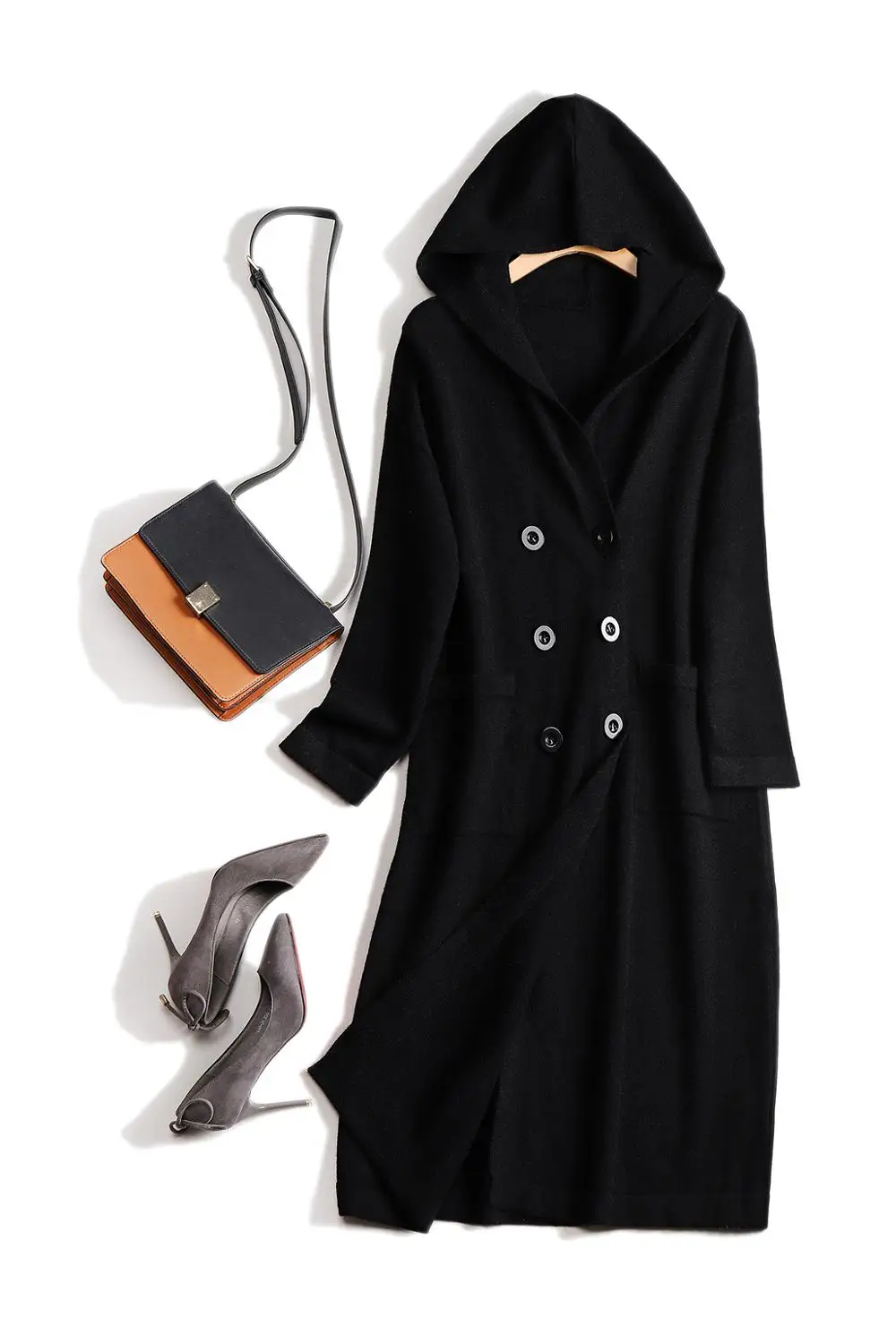 2019 Long Coat Knitted Wool Blend Hooded Warm Knitted Sweater Women Korean Cardigans Thick Loose Autumn Winter Cardigans Female
2019 Long Coat Knitted Wool Blend Hooded Warm Knitted Sweater Women Korean Cardigans Thick Loose Autumn Winter Cardigans Female