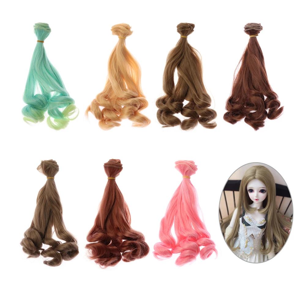 20cm Handmade Curly BJD/SD Doll Wigs High-temperature Wire DIY Doll Hair for 1/6 1/4 1/3 Doll Accessories Gifts
20cm Handmade Curly BJD/SD Doll Wigs High-temperature Wire DIY Doll Hair for 1/6 1/4 1/3 Doll Accessories Gifts