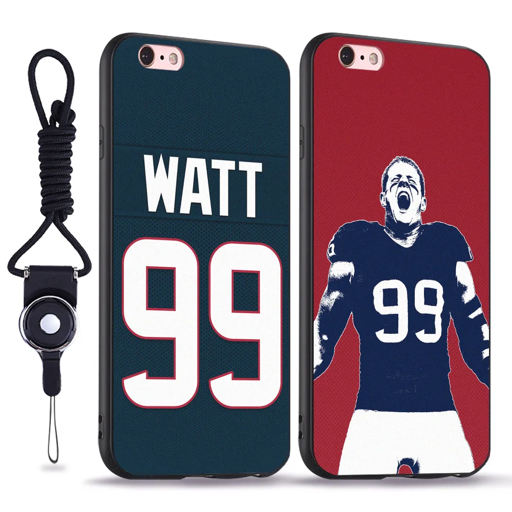 J.J.Watt personality creative design soft silicone TPU phone case cover For Apple iPhone 5 5S SE 6 6S 7 PLUS with hang rope
J.J.Watt personality creative design soft silicone TPU phone case cover For Apple iPhone 5 5S SE 6 6S 7 PLUS with hang rope