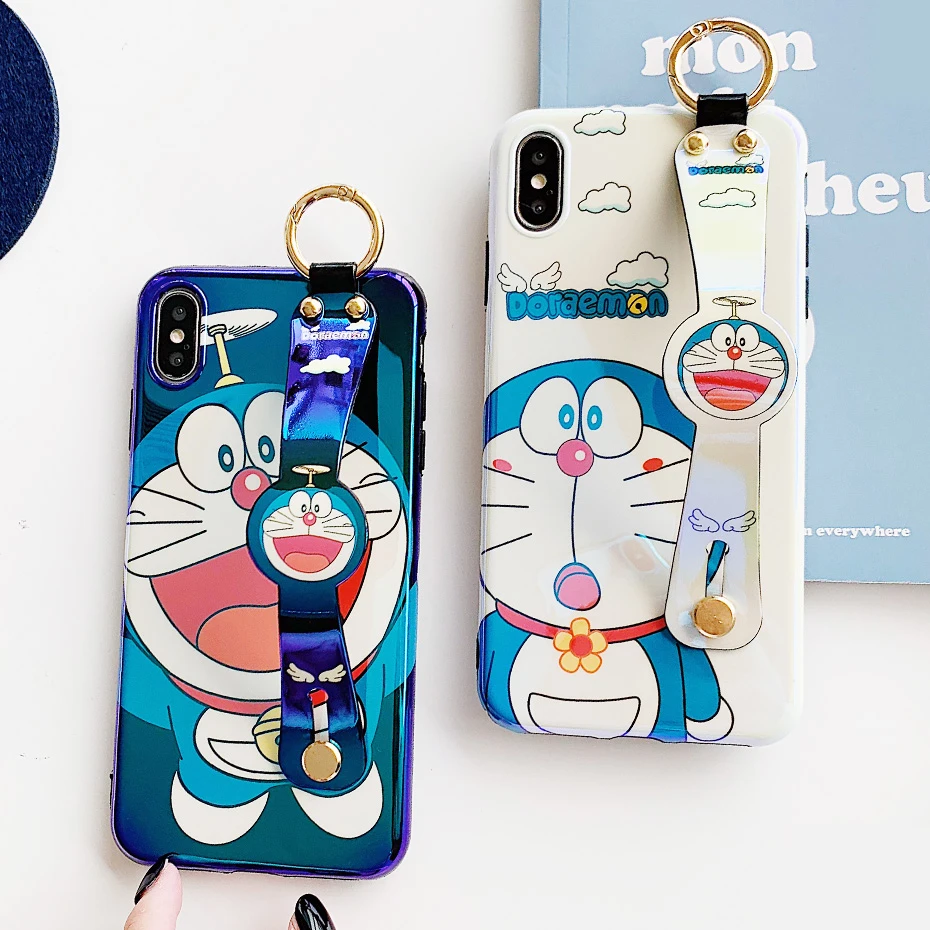 Doraemon Case for iPhone X XR XS Max Luxury Cute Cartoon Blue Ray Anime Wrist Strap Stand Cover Funda for iPhone 6S 6 7 8 Plus
Doraemon Case for iPhone X XR XS Max Luxury Cute Cartoon Blue Ray Anime Wrist Strap Stand Cover Funda for iPhone 6S 6 7 8 Plus