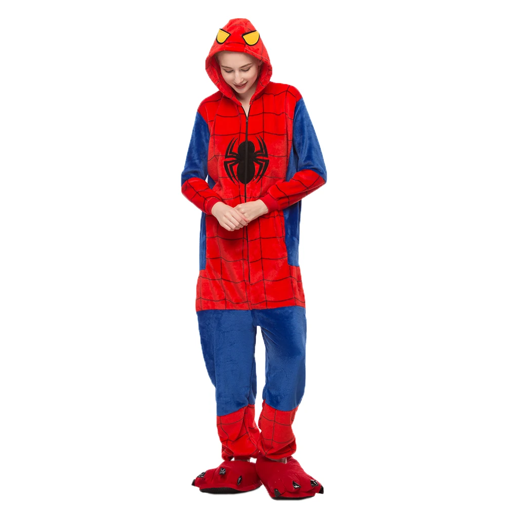 Adult Kigurumi Pajama Sets Pijamas Spiderman Women Pyjamas Sleepwear One Piece Night Suit Winter Flannel
Adult Kigurumi Pajama Sets Pijamas Spiderman Women Pyjamas Sleepwear One Piece Night Suit Winter Flannel