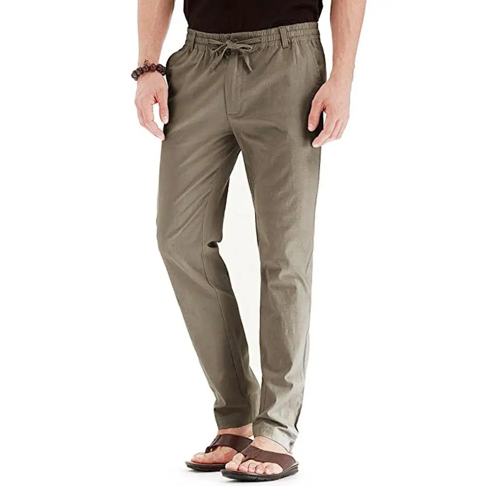 Summer Cotton Linen Men Vogue Casual Slim Fit Loose Trousers Solid Color Running Jogger Athletic Gyms Sports Fitness Long Pant D
Summer Cotton Linen Men Vogue Casual Slim Fit Loose Trousers Solid Color Running Jogger Athletic Gyms Sports Fitness Long Pant D