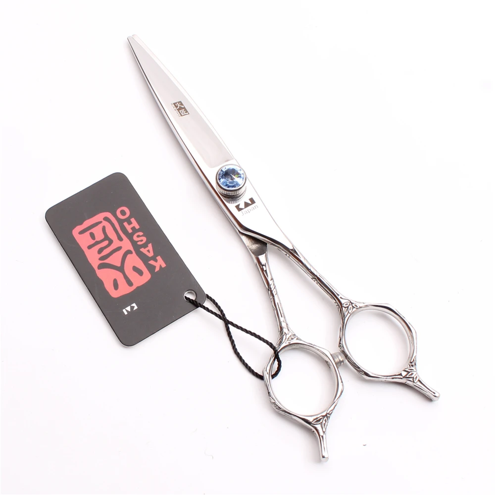 6" 17.5cm 440C Kasho Blue GEM Hairstyle Hairdressing Scissors Cutting Shears Thinning Scissors Professional Hair Scissors H9018
6" 17.5cm 440C Kasho Blue GEM Hairstyle Hairdressing Scissors Cutting Shears Thinning Scissors Professional Hair Scissors H9018