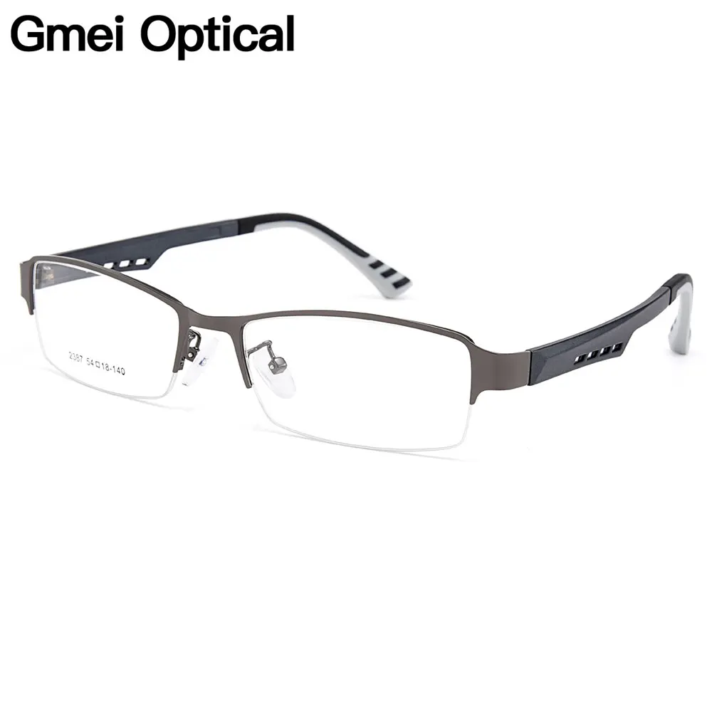 Gmei Optical Men Titanium Alloy Eyeglasses Frame for Men Eyewear Flexible Temples Legs IP Electroplating Alloy Spectacles Y2387
Gmei Optical Men Titanium Alloy Eyeglasses Frame for Men Eyewear Flexible Temples Legs IP Electroplating Alloy Spectacles Y2387