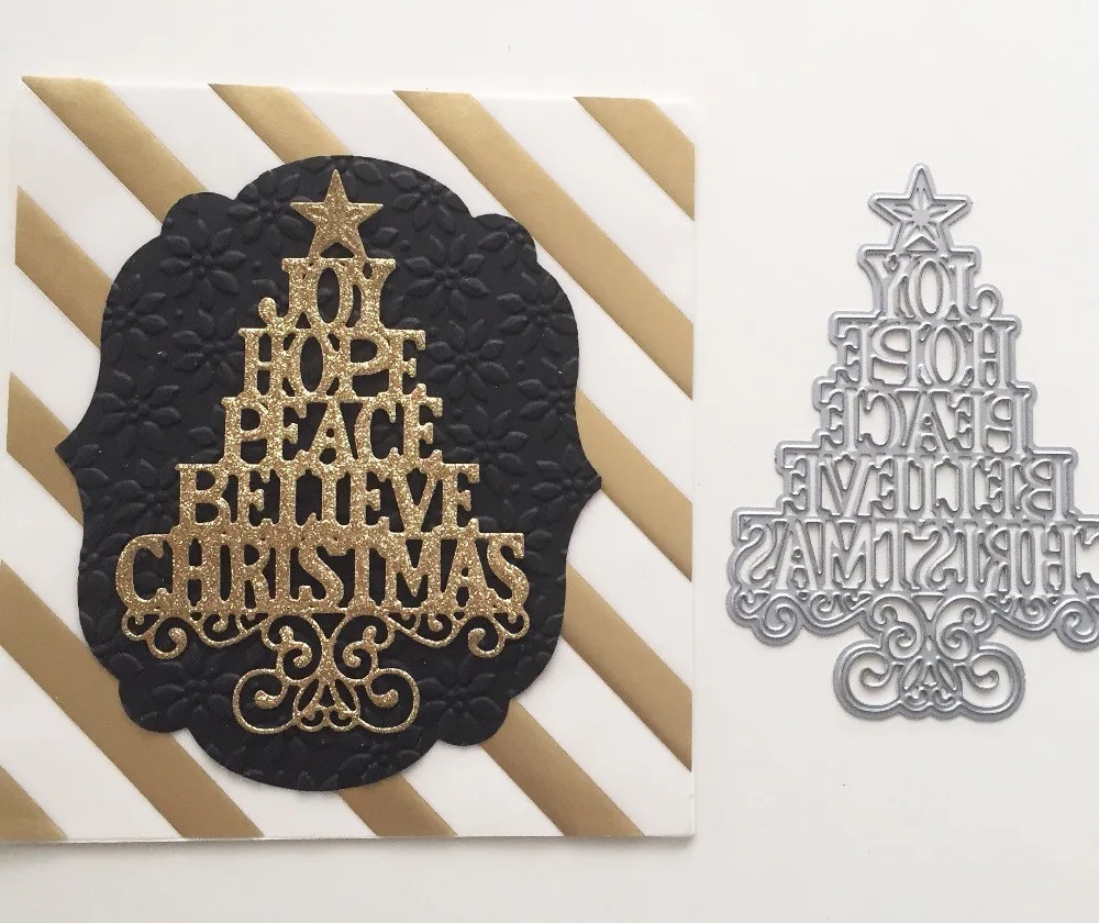 Xmas CHRISTMAS Tree Metal Cutting Die Scrapbooking Embossing Stencil Card Die For DIY Invitation Album Book Decoration 78*107mm
Xmas CHRISTMAS Tree Metal Cutting Die Scrapbooking Embossing Stencil Card Die For DIY Invitation Album Book Decoration 78*107mm