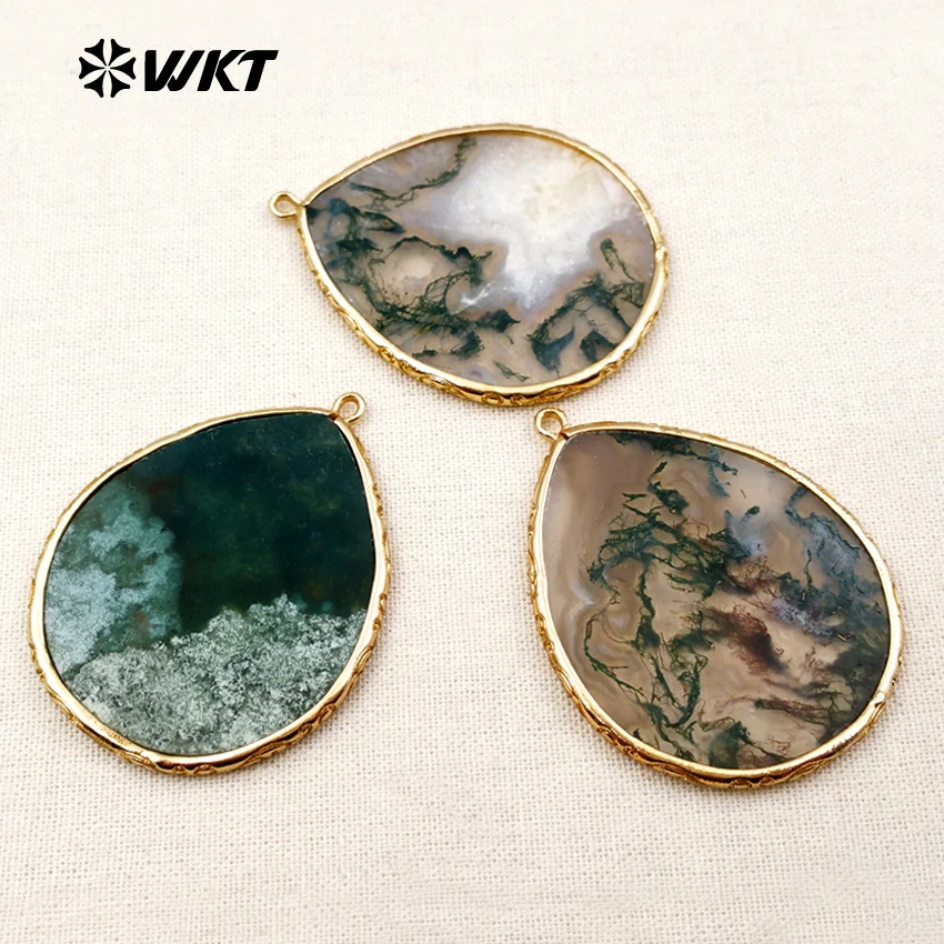 WKT WT-P1312 Water Drop Shape Colorful Natural Stone 5pcs/lot 24K Metal Pendants for Necklaces DIY Jewelry Making
WKT WT-P1312 Water Drop Shape Colorful Natural Stone 5pcs/lot 24K Metal Pendants for Necklaces DIY Jewelry Making