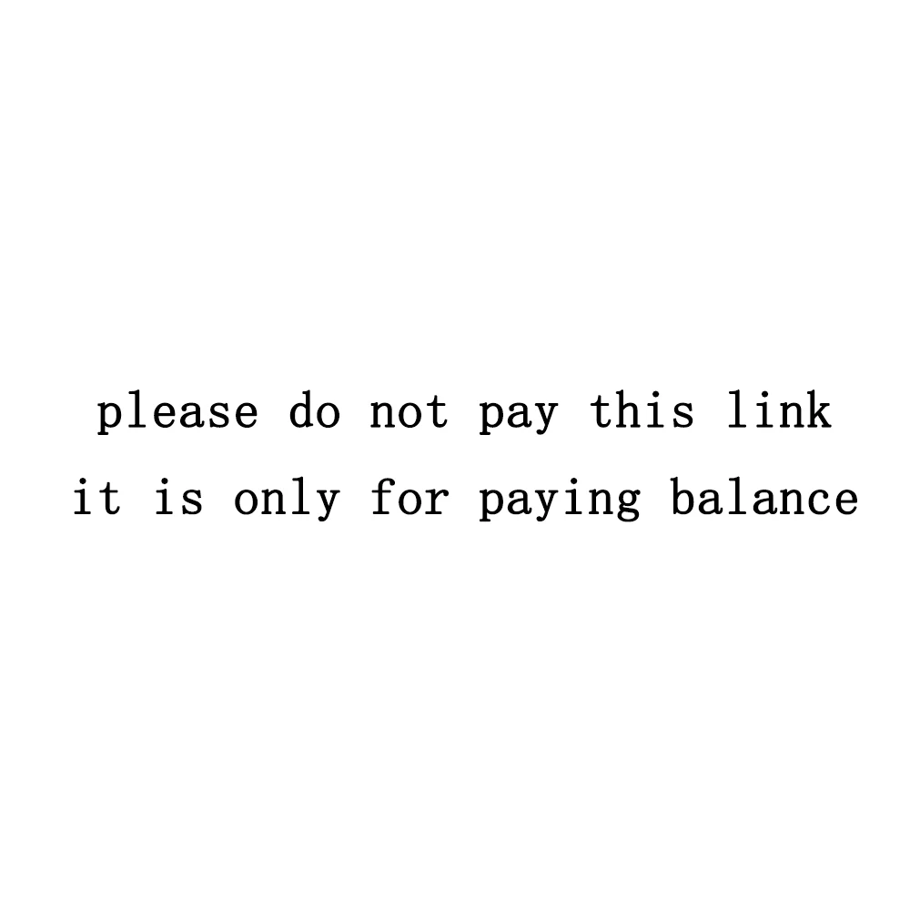 Please do not pay this link, it's only for extra freight when order is less than $5
Please do not pay this link, it's only for extra freight when order is less than $5