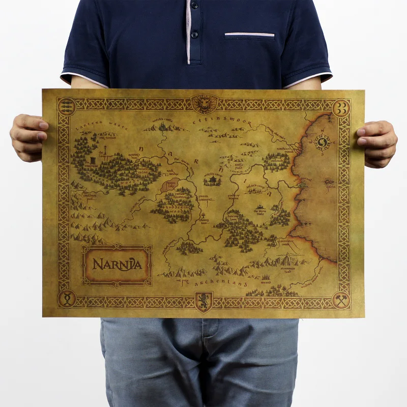 Free shipping vintage poster Retro Kraft paper famous film " NARNIA Treasure Map " wall art craft home decor 51x35 cm SYF-N-167
Free shipping vintage poster Retro Kraft paper famous film " NARNIA Treasure Map " wall art craft home decor 51x35 cm SYF-N-167