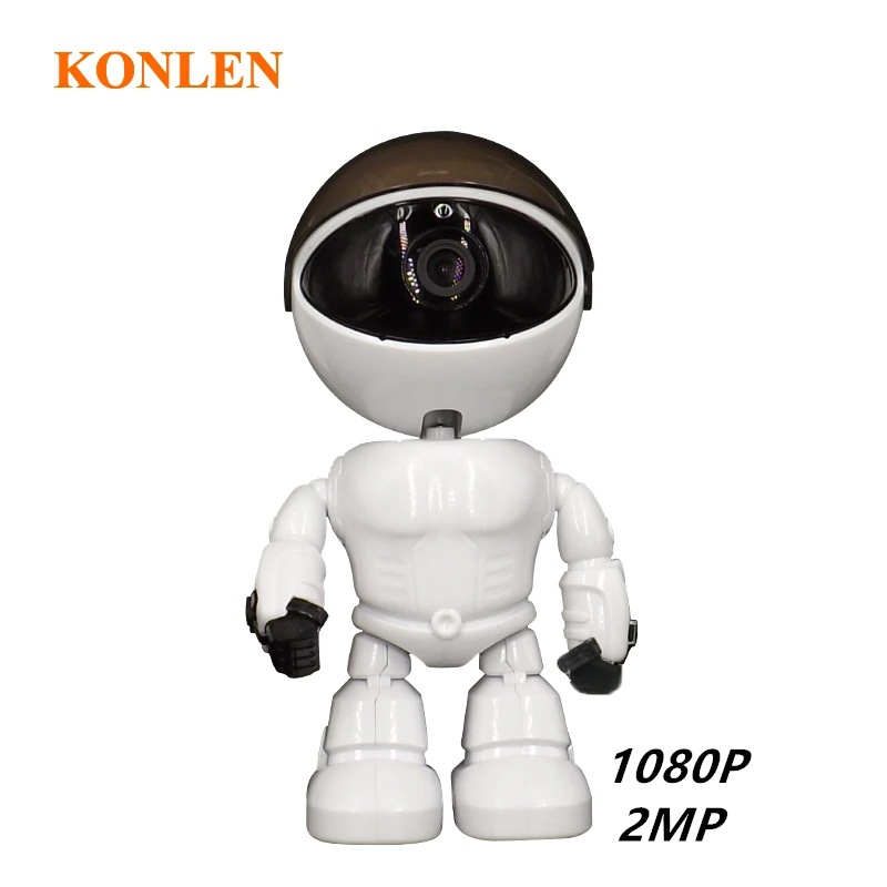 KONLEN 1080P Robot WIFI IP Camera PTZ 2MP Micro SD Security Wireless Network CCTV Surveillance HD Audio Android IOS
KONLEN 1080P Robot WIFI IP Camera PTZ 2MP Micro SD Security Wireless Network CCTV Surveillance HD Audio Android IOS