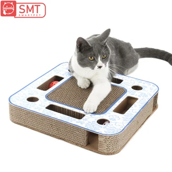 Smartpet Corrugated Paper Cat Scratcher With Ball Square Pet Track Game Pet Puzzle Toy Cat Scratching Pad Board Mat Scratcher
Smartpet Corrugated Paper Cat Scratcher With Ball Square Pet Track Game Pet Puzzle Toy Cat Scratching Pad Board Mat Scratcher