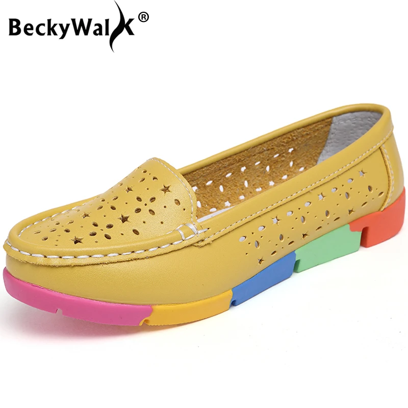 BeckyWalk 2019 New Summer Style Shoes Women Breathable Cut-outs Casual Women Sandals Colorful Bottom Female Flats Shoes WSH2757
BeckyWalk 2019 New Summer Style Shoes Women Breathable Cut-outs Casual Women Sandals Colorful Bottom Female Flats Shoes WSH2757