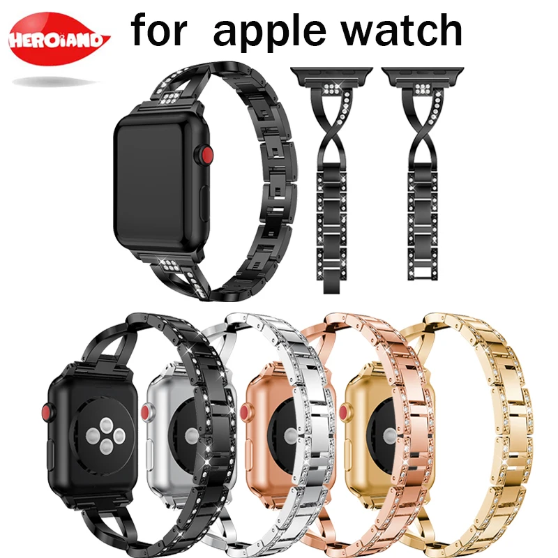 Type X Bling Diamond Bracelet for Apple Watch sport Watch Series 1 2 3 Band Rhinestone Stainless Steel Strap 38mm 42mm Wristband
Type X Bling Diamond Bracelet for Apple Watch sport Watch Series 1 2 3 Band Rhinestone Stainless Steel Strap 38mm 42mm Wristband