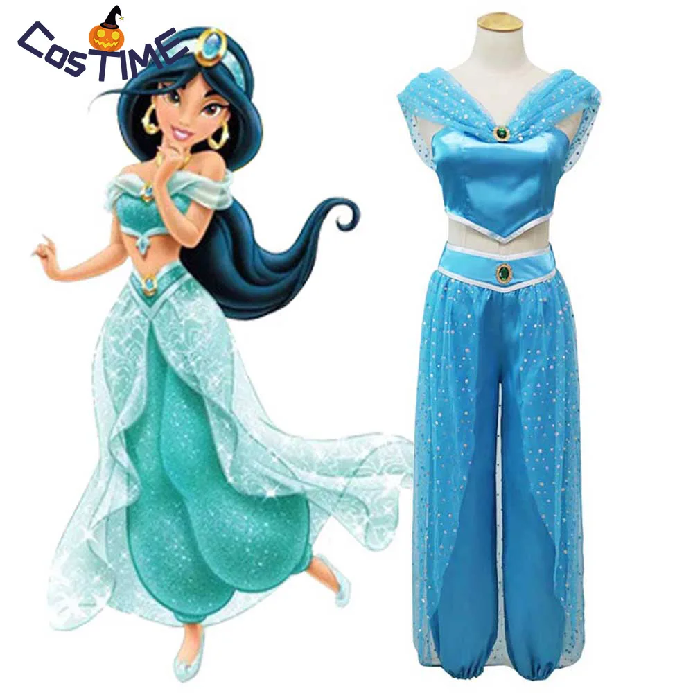 Deluxe Jasmine Costume For Women Teen Girls Alibaba Jasmine Cosplay Sparkling Arabian Princess Fancy Dress Halloween Costumes
Deluxe Jasmine Costume For Women Teen Girls Alibaba Jasmine Cosplay Sparkling Arabian Princess Fancy Dress Halloween Costumes