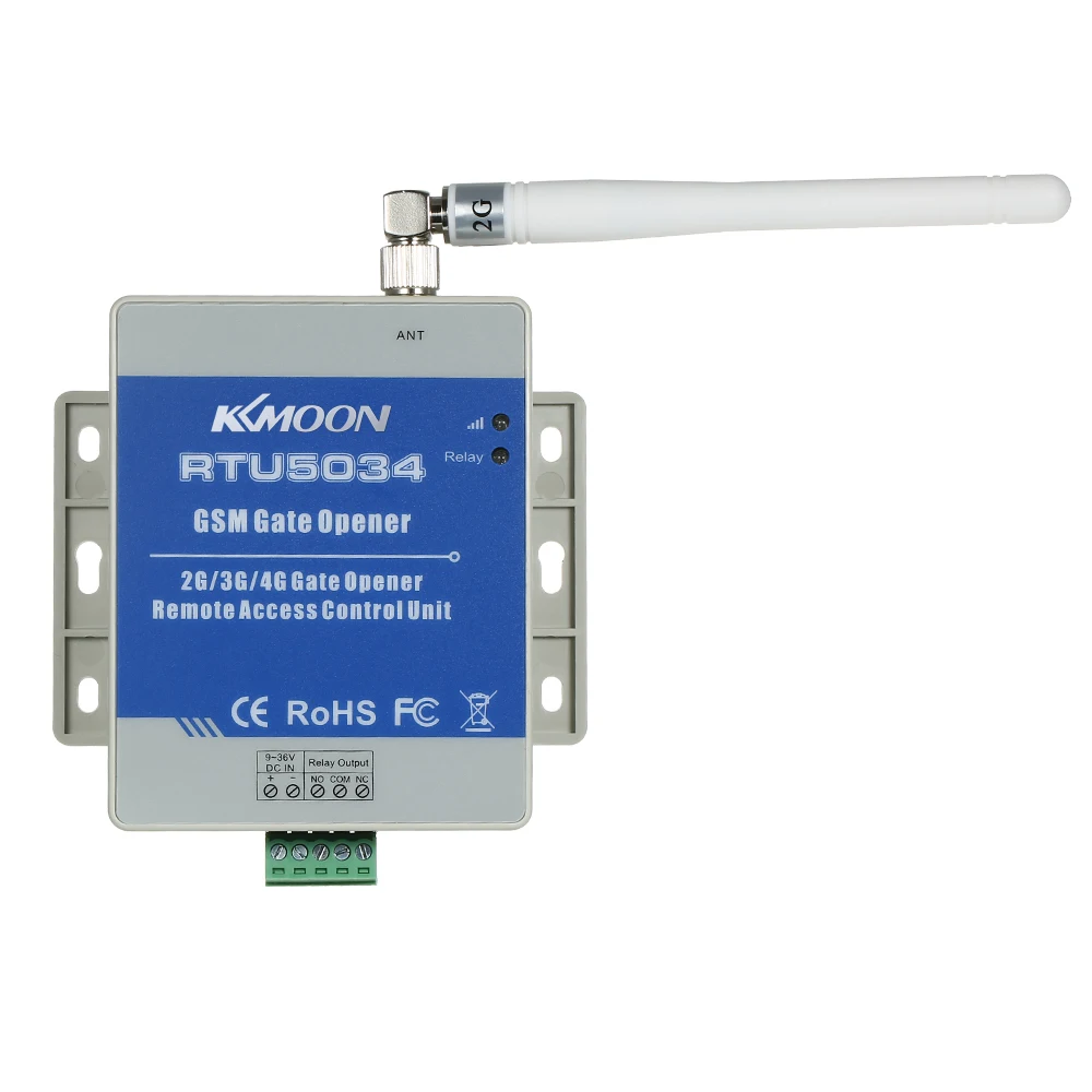 KKmoon GSM Door Gate Opener Remote Relay Switch Free Call SMS Command Support 850/900/1800/1900MHz
KKmoon GSM Door Gate Opener Remote Relay Switch Free Call SMS Command Support 850/900/1800/1900MHz