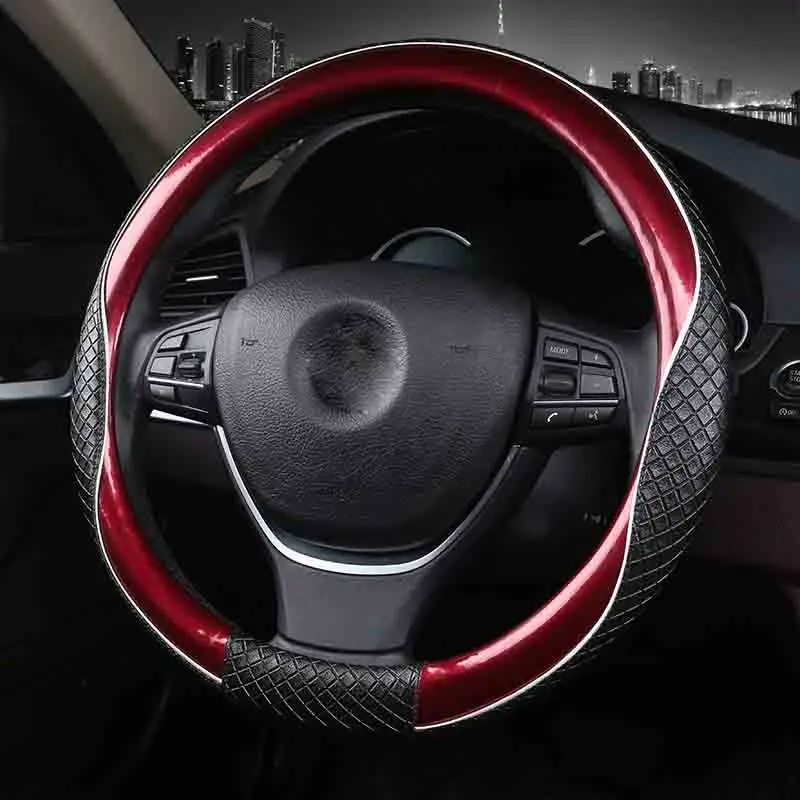 3D Sport Car Steering Wheel Covers Micro Fiber Leather Two-Tone Steering Wheel Case Auto Interior Accessories Black Blue
3D Sport Car Steering Wheel Covers Micro Fiber Leather Two-Tone Steering Wheel Case Auto Interior Accessories Black Blue