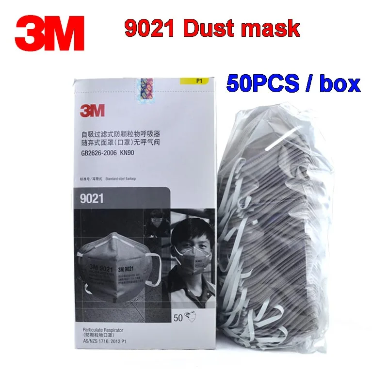 3M 9021 Dust mask 50pcs/lot Original Particles Respirator Mask Folded Gases Mask KN90 Standard Anti-pm2.5 Breathe Masks 
3M 9021 Dust mask 50pcs/lot Original Particles Respirator Mask Folded Gases Mask KN90 Standard Anti-pm2.5 Breathe Masks
