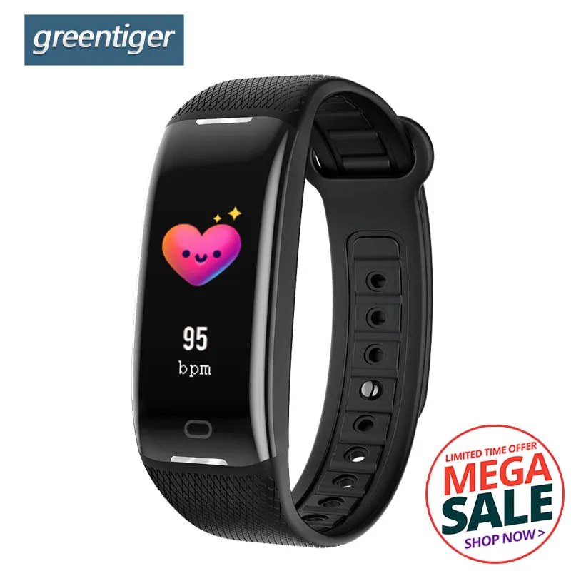 Greentiger Z21 Smart Bracelet Fitness Tracker Waterproof Sport Smart Wristband Heart Rate Blood Pressure Monitor IOS Android
Greentiger Z21 Smart Bracelet Fitness Tracker Waterproof Sport Smart Wristband Heart Rate Blood Pressure Monitor IOS Android