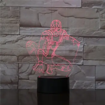 Cool Sit Spider Man 3D Lamp Touch Lava Night Light LED Bulb Multicolor Flash Kid Toy Christmas Gifts For Children Home Deocr
Cool Sit Spider Man 3D Lamp Touch Lava Night Light LED Bulb Multicolor Flash Kid Toy Christmas Gifts For Children Home Deocr
