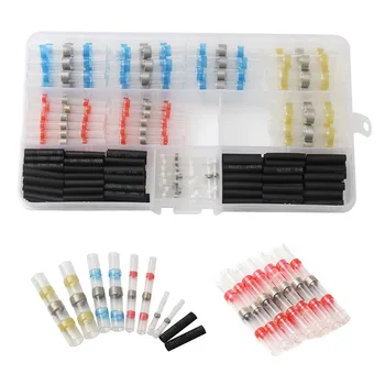 250PCs Mix Solder Electrical Wire Connectors Waterproof Heat Shrink Fast Butt Terminals Cable Soldering Terminal Set
250PCs Mix Solder Electrical Wire Connectors Waterproof Heat Shrink Fast Butt Terminals Cable Soldering Terminal Set