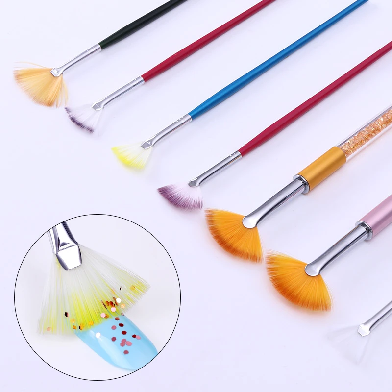 1Pc Shade Gradient Fan Brush Pen 17mm 23mm Colorful Handle Manicure Nail Art Tool
1Pc Shade Gradient Fan Brush Pen 17mm 23mm Colorful Handle Manicure Nail Art Tool