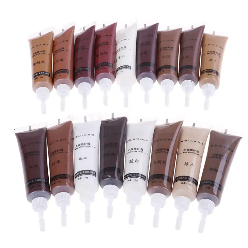 2pcs Holz Mobel Reparaturlackierung Paste Holz Boden Scratch Schnelle Entferner Reparatur Farbe 17 Farben Wachs Fur Mobel 20g Aliexpress