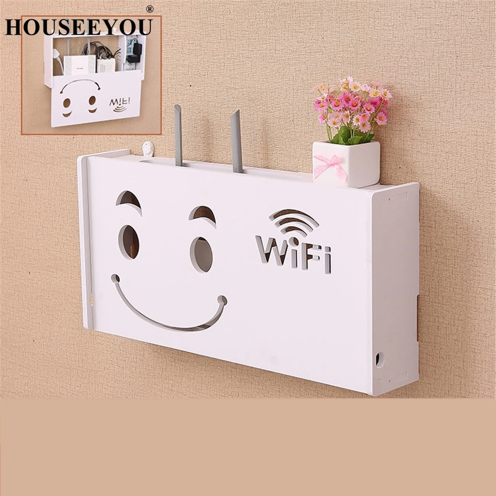Wireless Wifi Router Storage Box PVC Panel Shelf Wall Hanging Plug Board Bracket Cable Storage Organizer Home Decorations
Wireless Wifi Router Storage Box PVC Panel Shelf Wall Hanging Plug Board Bracket Cable Storage Organizer Home Decorations