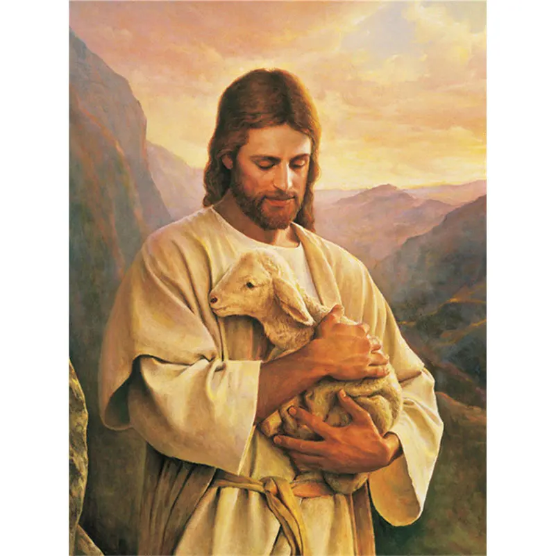 5D DIY Diamond Painting Religion Full Square Rhinestone Sets Diamond Embroidery Religious Christian Jesus Sheep Cross-Stitch
5D DIY Diamond Painting Religion Full Square Rhinestone Sets Diamond Embroidery Religious Christian Jesus Sheep Cross-Stitch