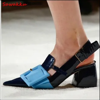 ON SALE Patent Leather Square Buckle Women Pumps Pointed Toe Red Cony Hair Multicolor Mary Janes Runway Square Heels Shoes
ON SALE Patent Leather Square Buckle Women Pumps Pointed Toe Red Cony Hair Multicolor Mary Janes Runway Square Heels Shoes