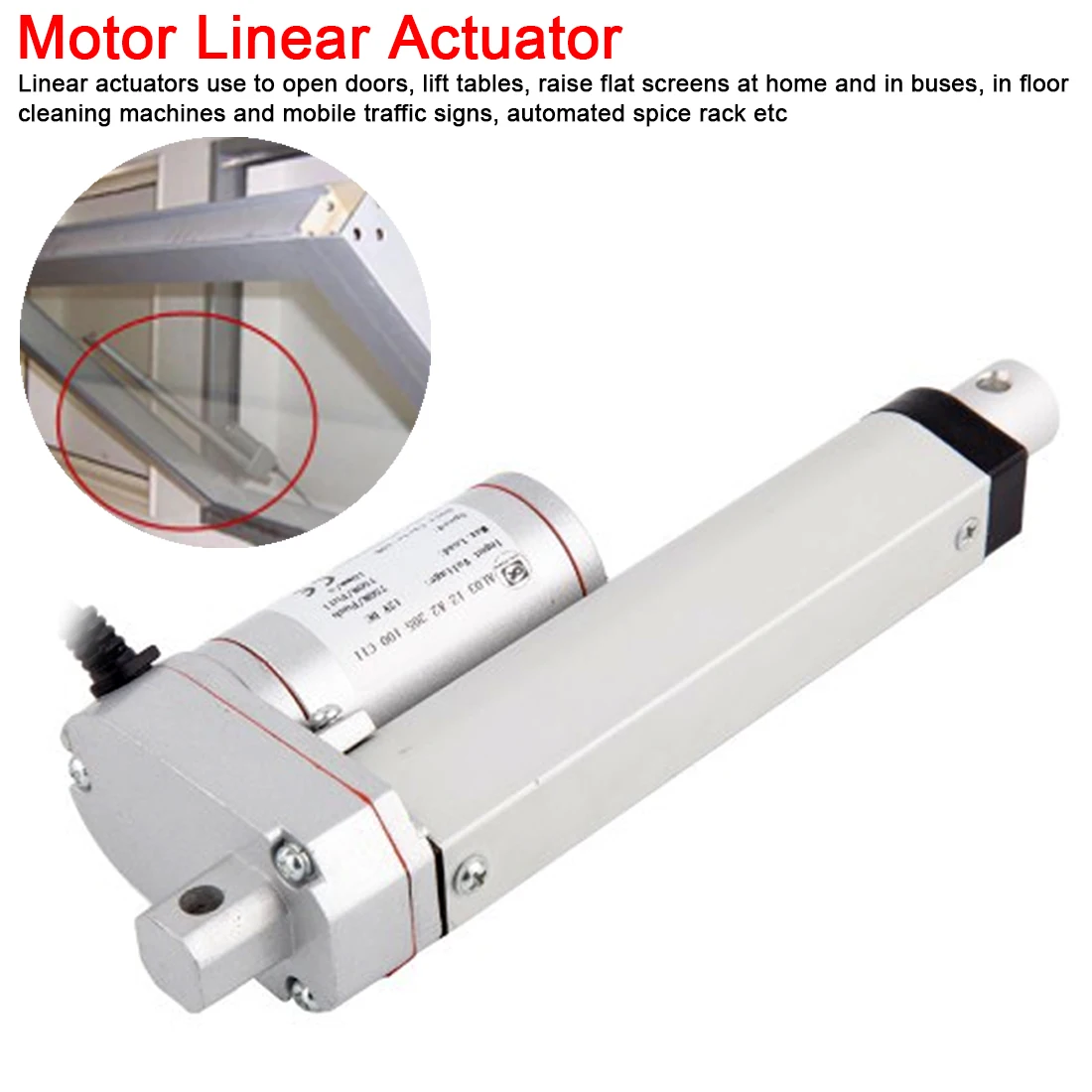 Electric Motor Linear Actuator For lectric Self Unicycle Scooter Input Voltage Range 100/150/200/250/300/350/400/450/500/550mm
Electric Motor Linear Actuator For lectric Self Unicycle Scooter Input Voltage Range 100/150/200/250/300/350/400/450/500/550mm