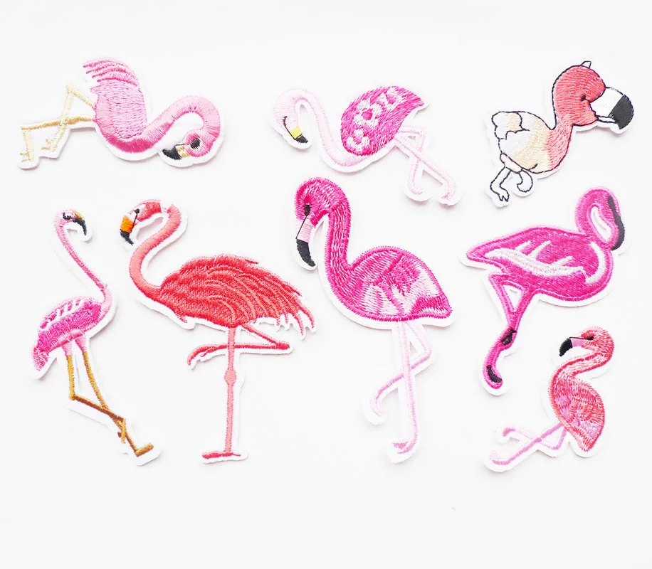 Bird Animals Embroidery Iron on Patches for Clothing DIY Flamingo Stripes Garment Jeans Stickers Appliques Embroidered Badges
Bird Animals Embroidery Iron on Patches for Clothing DIY Flamingo Stripes Garment Jeans Stickers Appliques Embroidered Badges