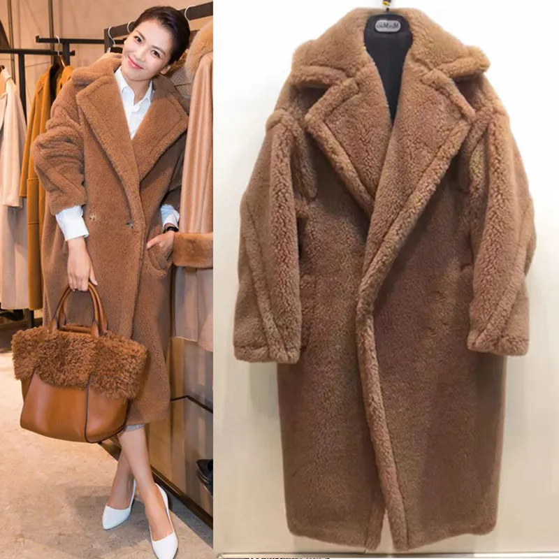 2019 Winter Women High Quality Lamb Fur Faux Fur Coats Turn-Down Collar Long Thick Warm Fur Coat Outerwear Plus Size Streetwear
2019 Winter Women High Quality Lamb Fur Faux Fur Coats Turn-Down Collar Long Thick Warm Fur Coat Outerwear Plus Size Streetwear