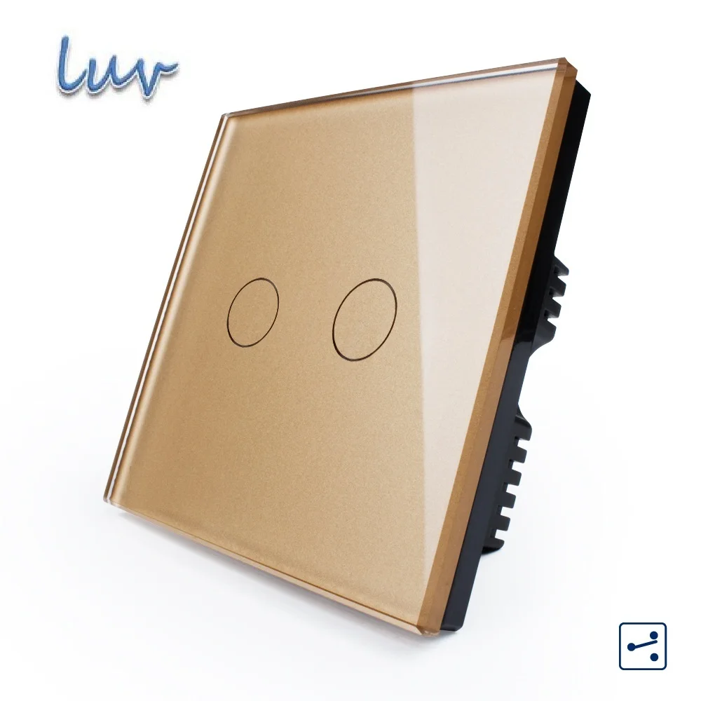 Wall Switch, Golden Luxury Crystal Glass Panel,VL-C302S-63, 2 Gangs 2 Way, Touch Screen Home Light UK Switch Wall Switch, Golden Luxury Crystal Glass Panel,VL-C302S-63, 2 Gangs 2 Way, Touch Screen Home Light UK Switch<br><br>Aliexpress