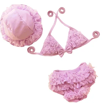 3pcs/Set Hats + clothes + pants 2018 Baby Bikini Swimsuit Girl Cute Split Children Infant Girls Swimwear Bud silk
3pcs/Set Hats + clothes + pants 2018 Baby Bikini Swimsuit Girl Cute Split Children Infant Girls Swimwear Bud silk