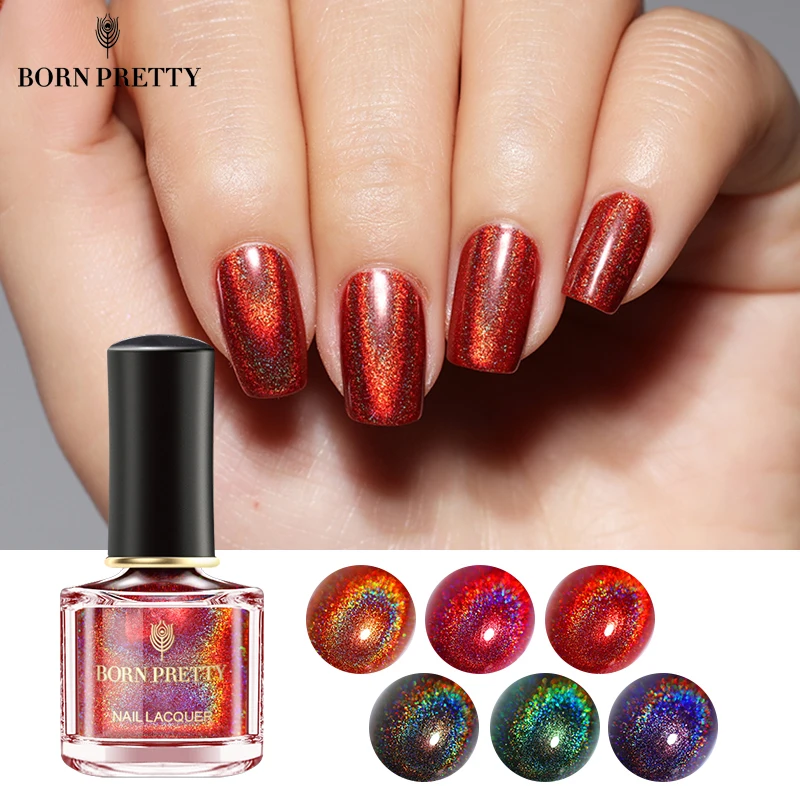 BORN PRETTY Holographic Nail Polish 6ml Holo Laser Varnish Black Red Glitter Nail Art Lacquer Polish
BORN PRETTY Holographic Nail Polish 6ml Holo Laser Varnish Black Red Glitter Nail Art Lacquer Polish
