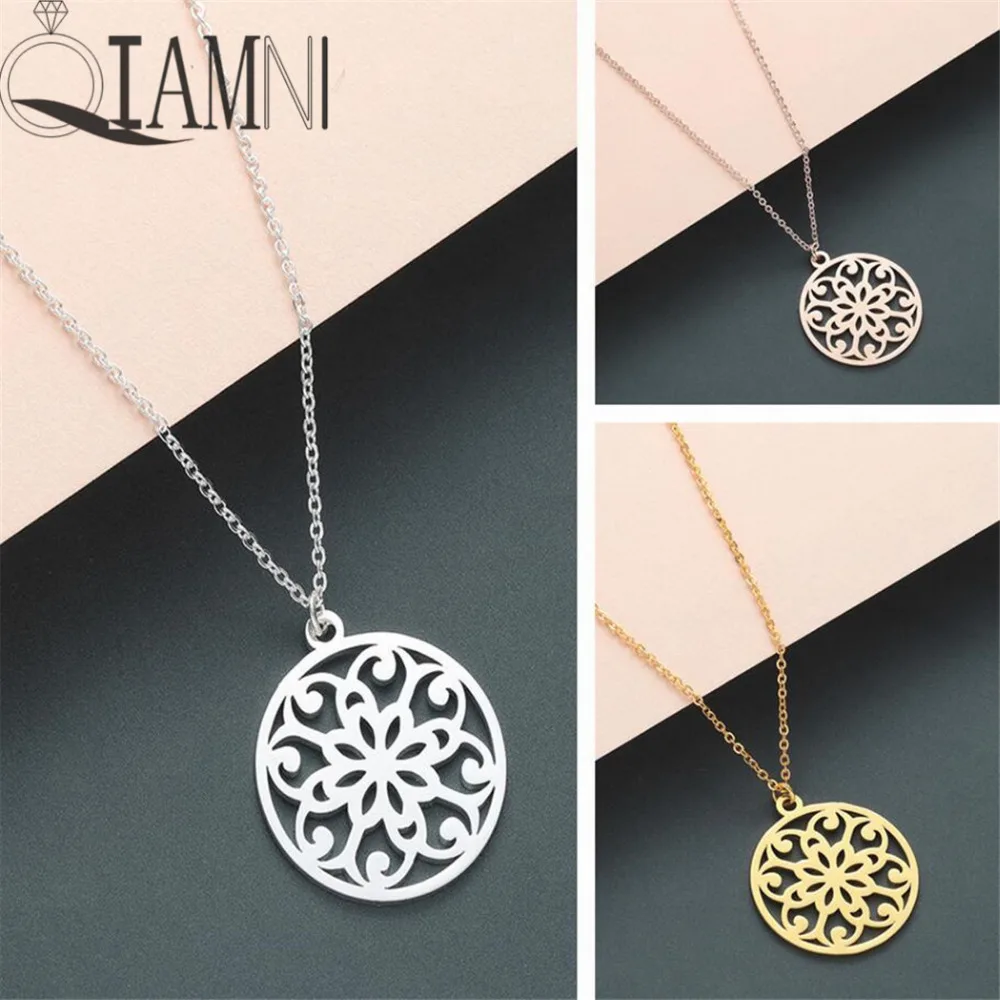 QIAMNI Dainty Om Yoga Buddhism Chakra Mandala Flower Pendant Necklace Collar Birthday Gift Minimalist Jewelry Lover Party Charm
QIAMNI Dainty Om Yoga Buddhism Chakra Mandala Flower Pendant Necklace Collar Birthday Gift Minimalist Jewelry Lover Party Charm