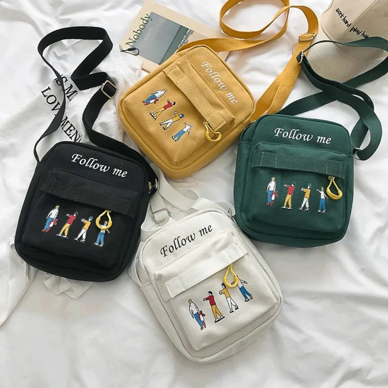 Women Canvas Messenger Crossbody Bags Korean style Female Small Shoulder Bag 2019 Girls Flap Ladies Phone Bag Purse
Women Canvas Messenger Crossbody Bags Korean style Female Small Shoulder Bag 2019 Girls Flap Ladies Phone Bag Purse